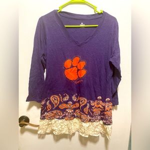 Clemson Tigers Paisley and Purple Top